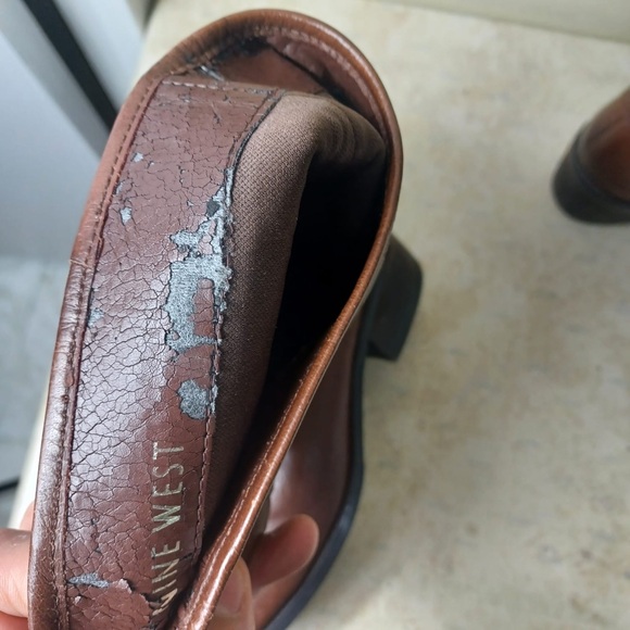 Nine West Chocolate Leather Boots - Picture 9 of 12